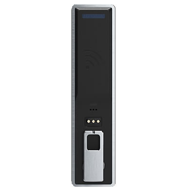 A touchless electronic lock operated by an RFID fob.