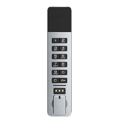 A versatile lock with both smartphone and keypad access.